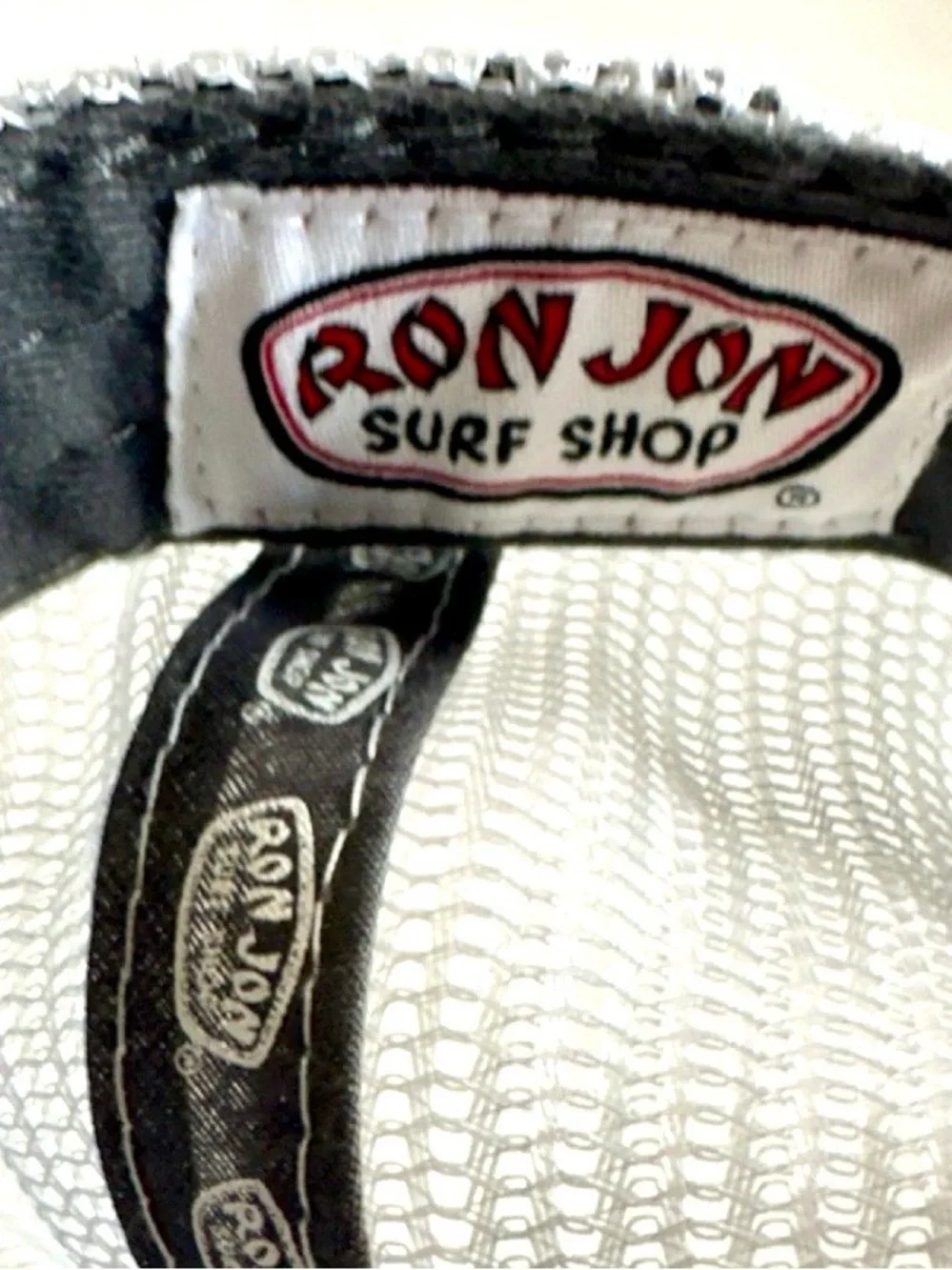 Ron Jon Surf Shop Gray Trucker Hat with Blue Embroidery